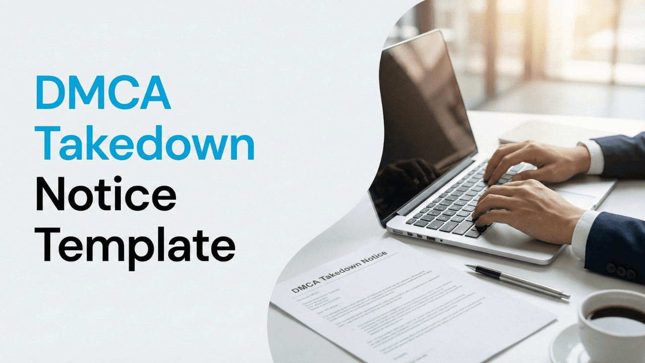 Free DMCA Takedown Notice Template (Copy & Paste)