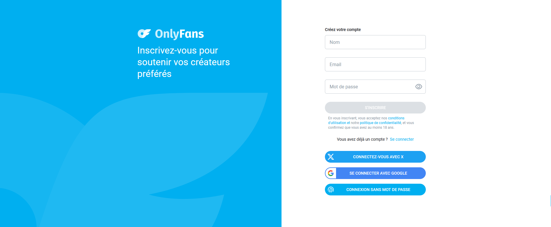 OnlyFans Signup
